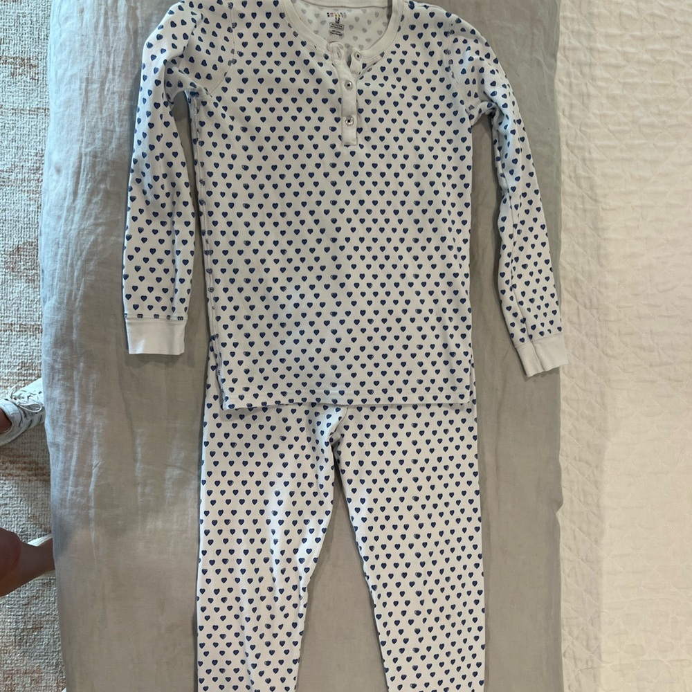 Roberta Roller Rabbit Blue and White Pajama Set with Geometric Design